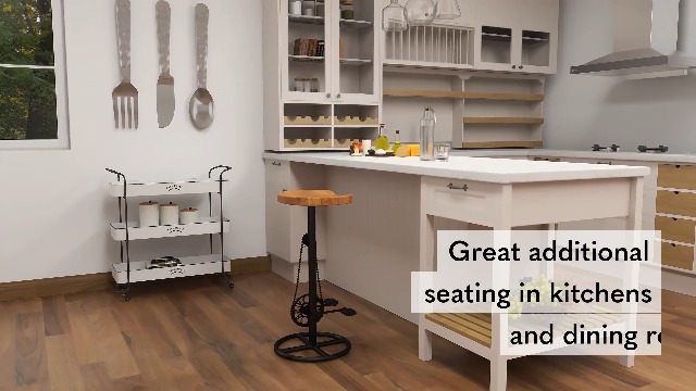 Amazon.com: Deco 79 Metal Bike Bar Stool with Pedals, 16